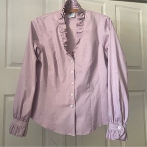Brooks brothers 8 petite cotton button down blouse